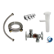 Keeney Mfg Dishwasher Installation Kit with Water Supply and Drainage Parts MK-DSHWSHR